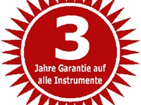 3 Jahre Garantie Instrument